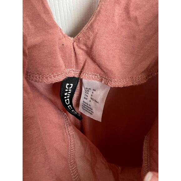 Pink Crushed Velvet Mini Dress Tie Shoulder V-Neck Size 6 Stretchy Y2K Party - Picture 2 of 6